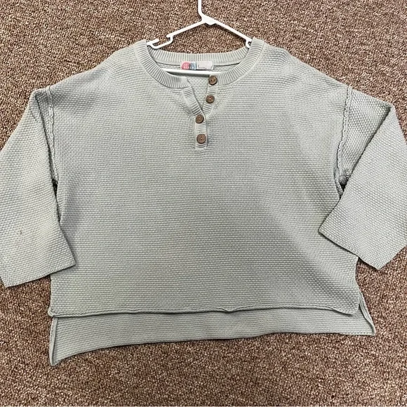 FREE PEOPLE Beach Hailee Waffle Knit Set Size Large - Picture 3 of 13